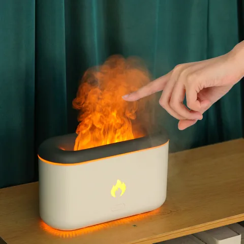 Drop Shipping 3D Flame Humidifier 300ML Ultrasonic Aroma Diffuser