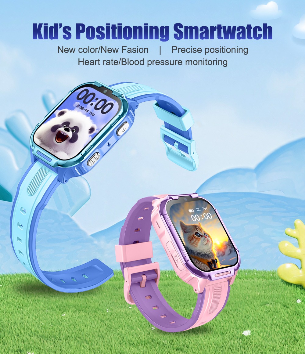 4G Kids Smart Watch With GPS Tracker, Video Call, SOS Safety Alert, WiFi Positioning, Camera, Sleep Monitor Pedometer Smartwatch For Boys And Girls