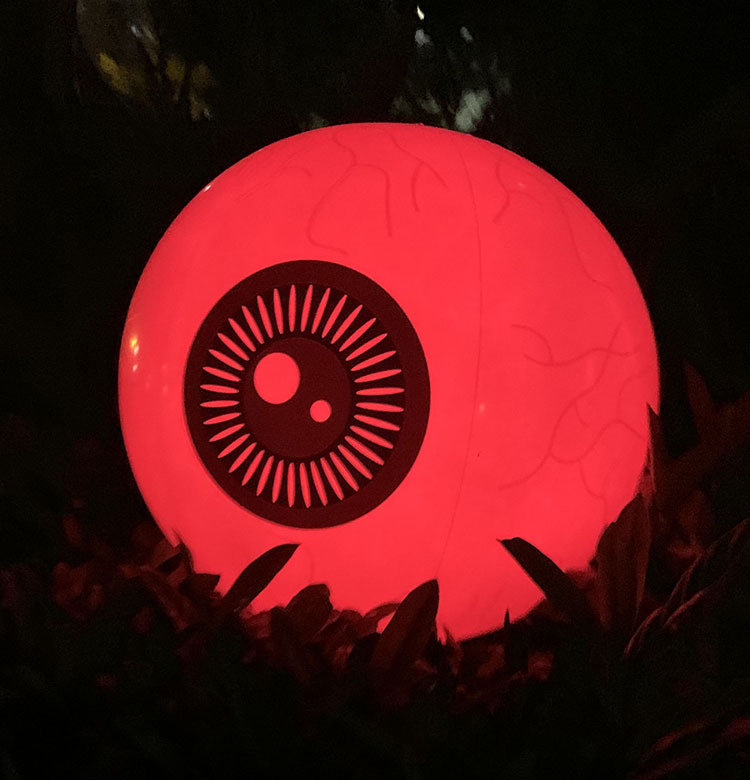 Ballon gonflable œil lumineux LED télécommande Halloween 4