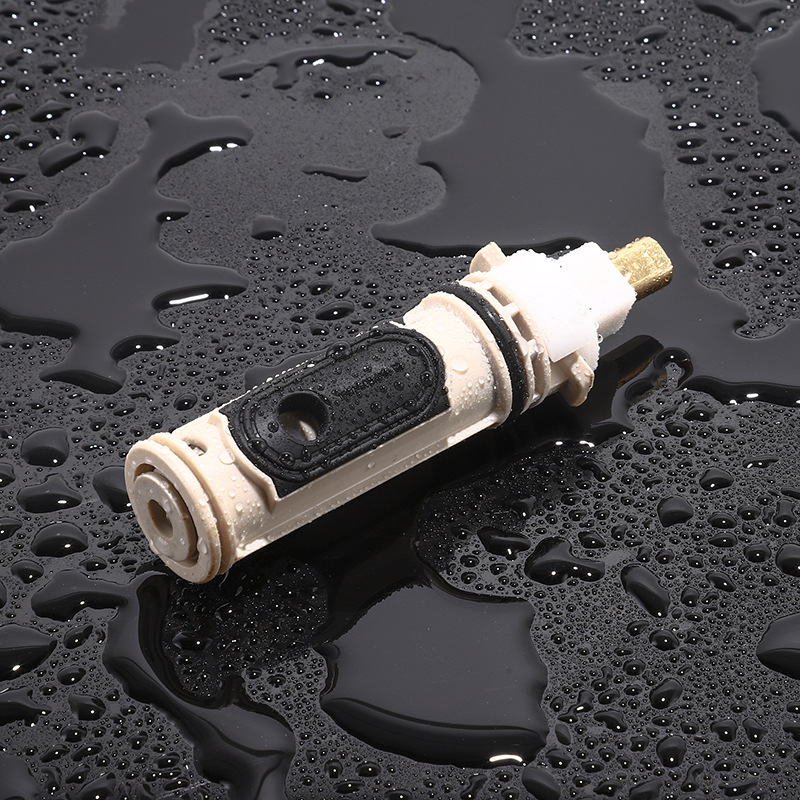 M1222 Quick Open Copper Rolling Bar Bathroom Hot And Cold Faucet Valve Spool — view 4