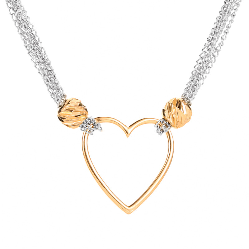 Fashion Multilayer Chain Love Retro Pendant Necklace