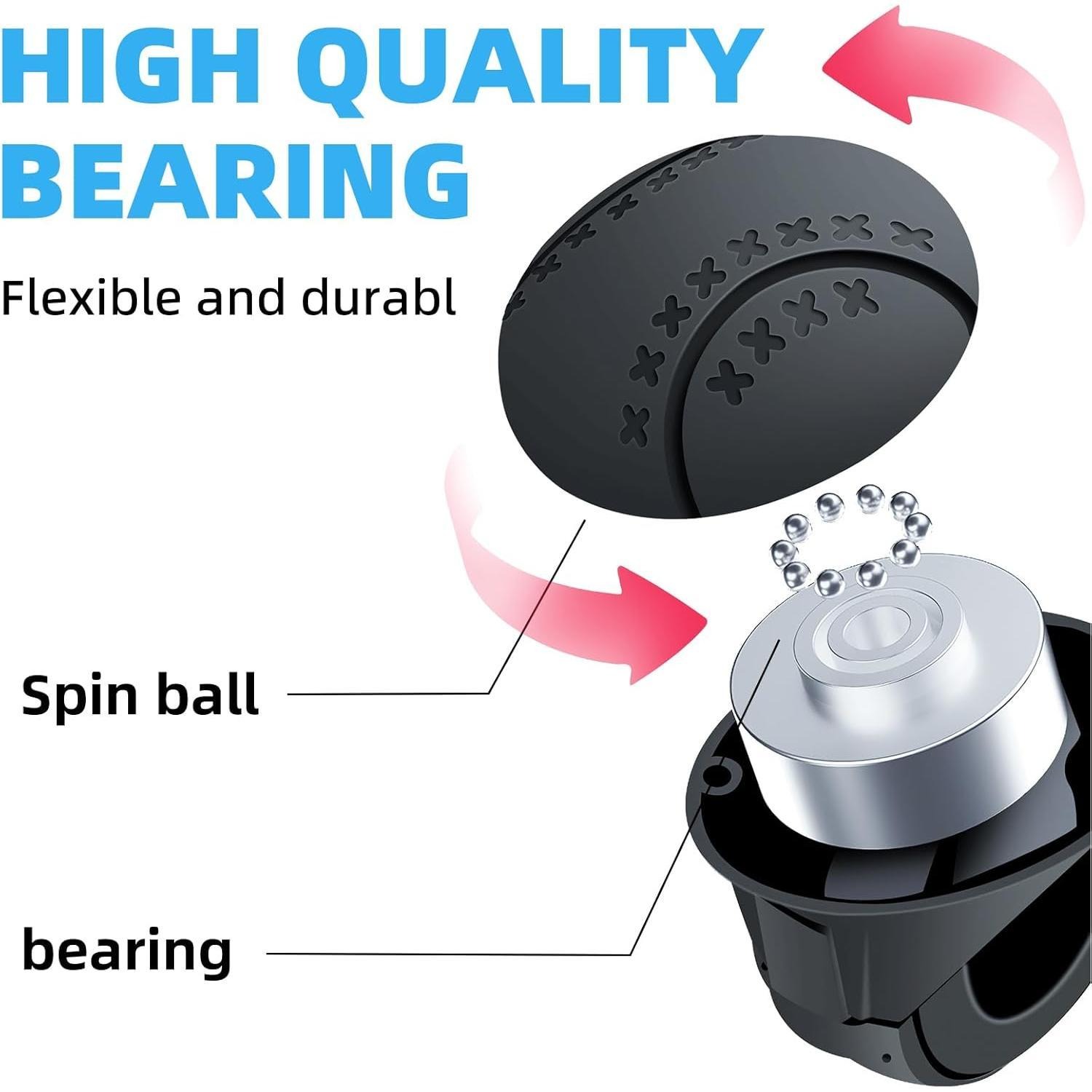 Steering Wheel Spinner Knob, Car Booster Ball,360 Rotatable, Non-Slip Silicone — image 8