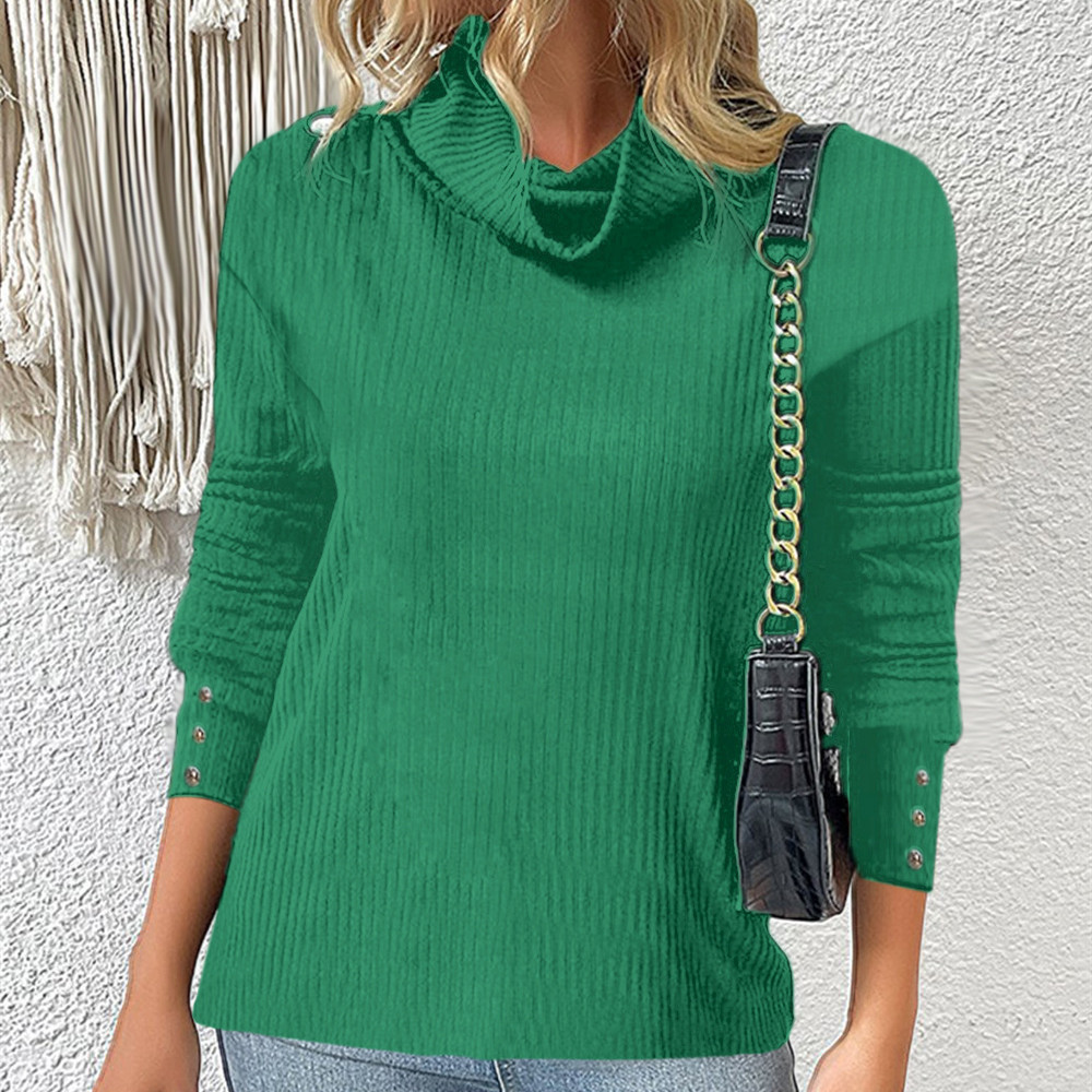 Women's Sweater Style Turtleneck Knitted Sweater