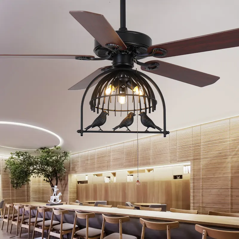 Retro Industrial Fan Lamp Ceiling Fan