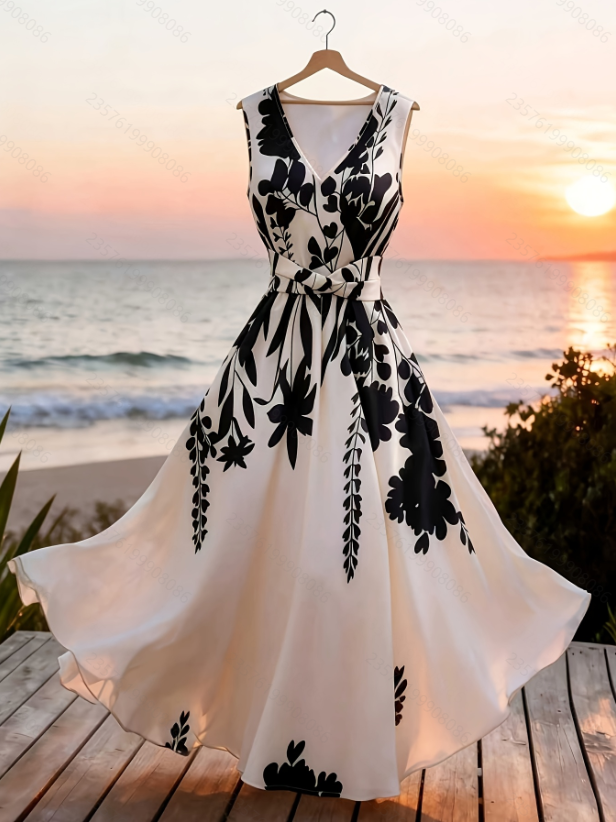 Robe mi-longue élégante — Confort et style au quotidien - image 4