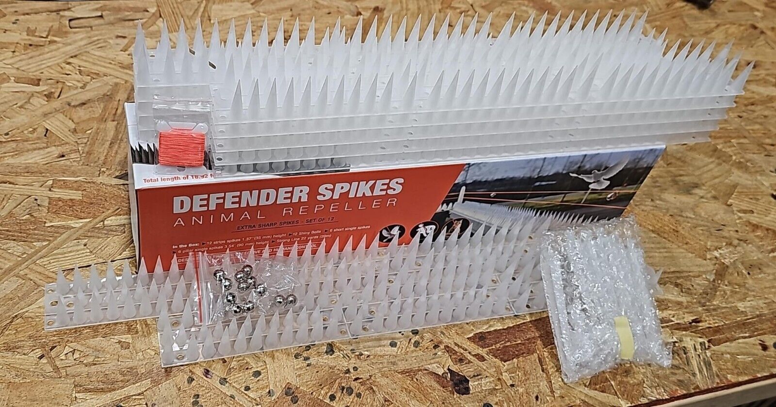 Bird Repellent Fence Kit for Small Animals. we ship only inside the US, USPS First Class Package 2 Day Handling , 2-5 Day Shipping. Bird Spikes 5.1m/16.92 FT Bird Deterrent Spikes for Small Birds Squirrels Cats Keep Birds Away from Fence Roof Railing Push