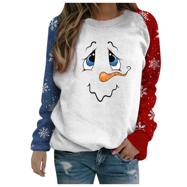 Christmas Sweater Coat Autumn And Winter Women's Clothing White - Shop at LoveMi
