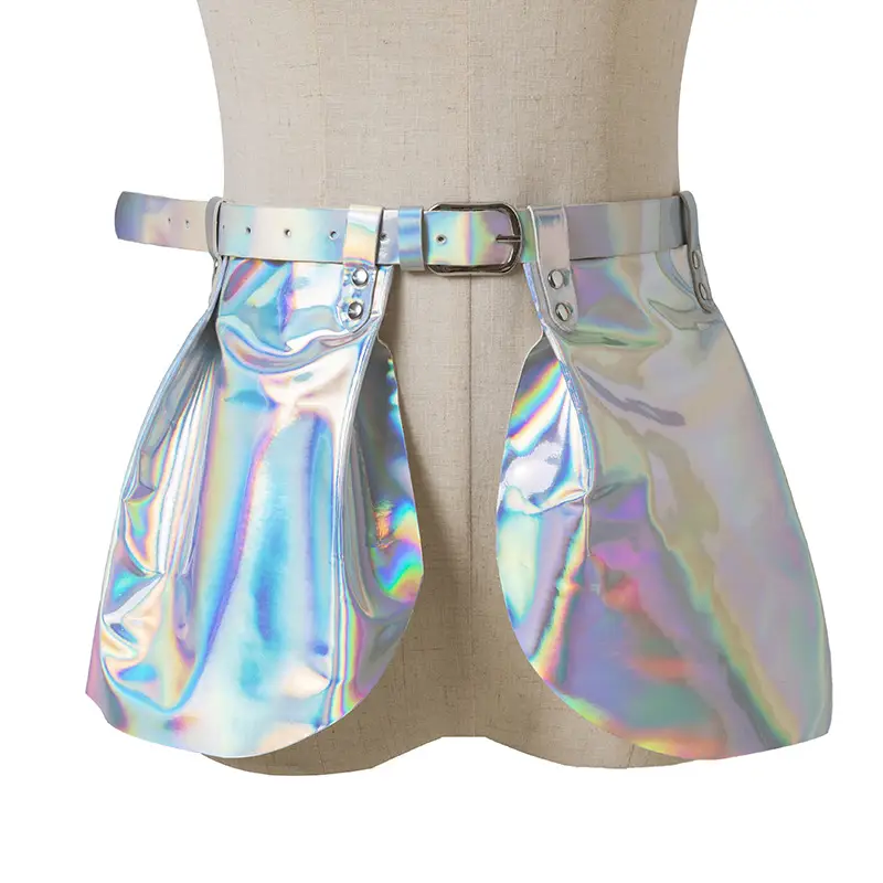 Women's Fashion Punk Style Laser Shaped Body Strapping Dress