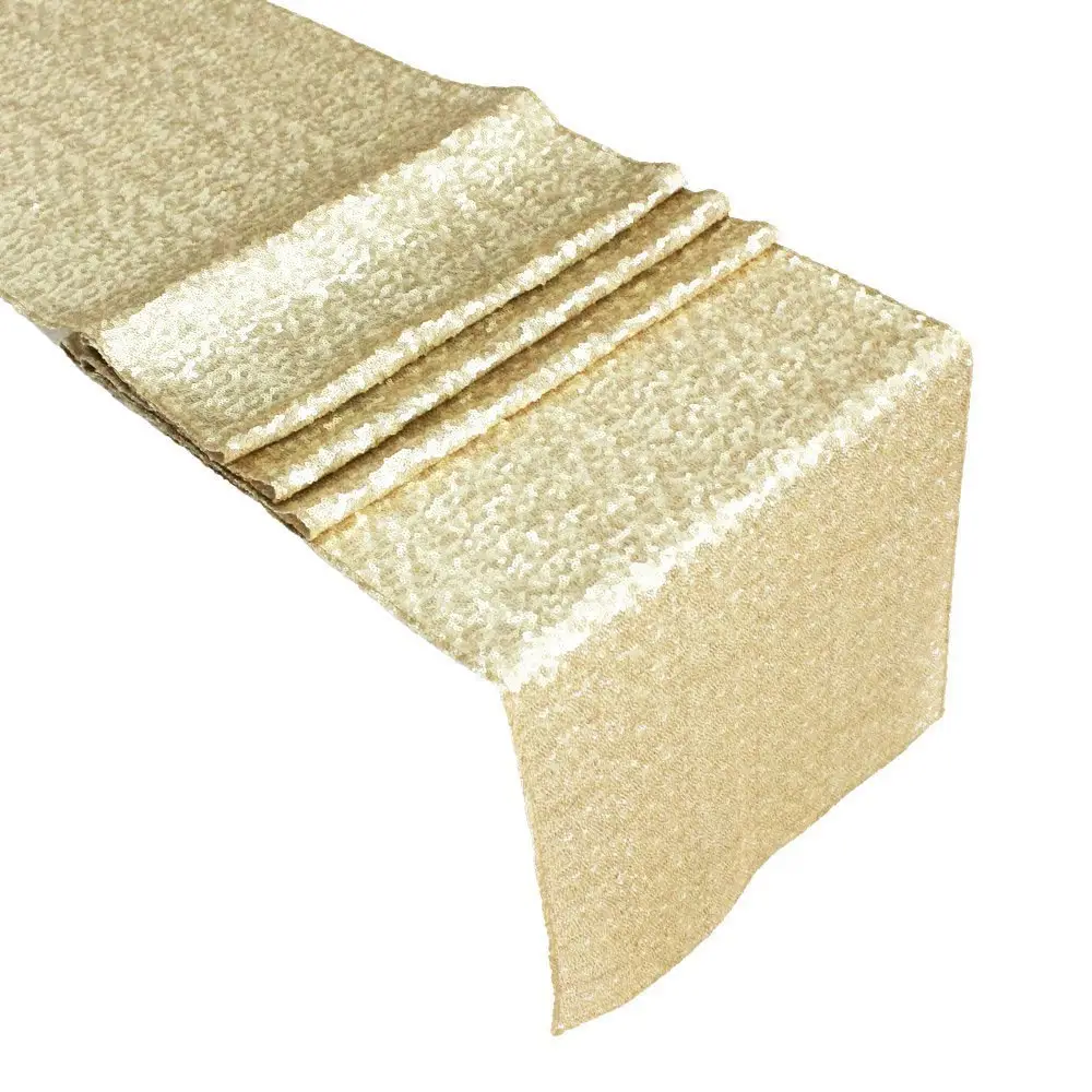 Hotel Wedding Banquet High-density Sequin Embroidered Table Runner
