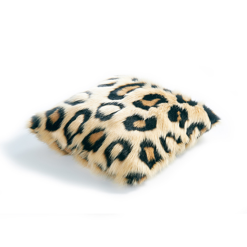 Title 3, Nordic fashion leopard print double-sided pillo...