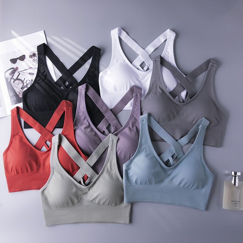 Back And Gather The Shockproof Sports Bra Without Steel