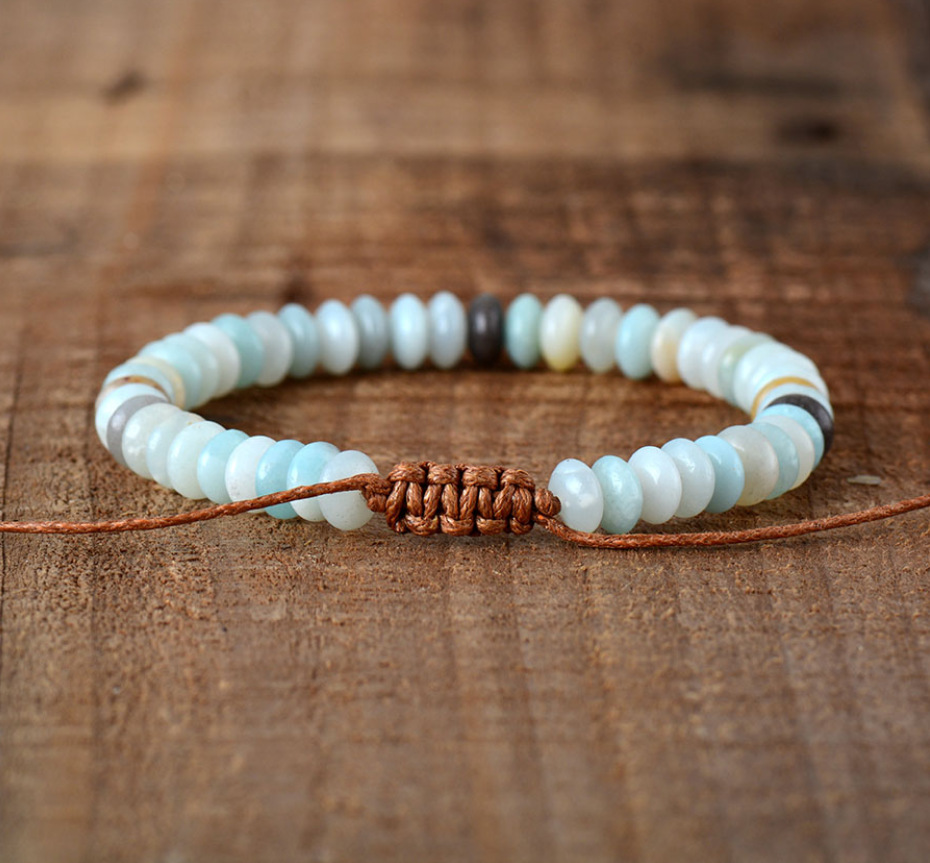 Shoushan Stone Onyx Hand Braided Bracelet