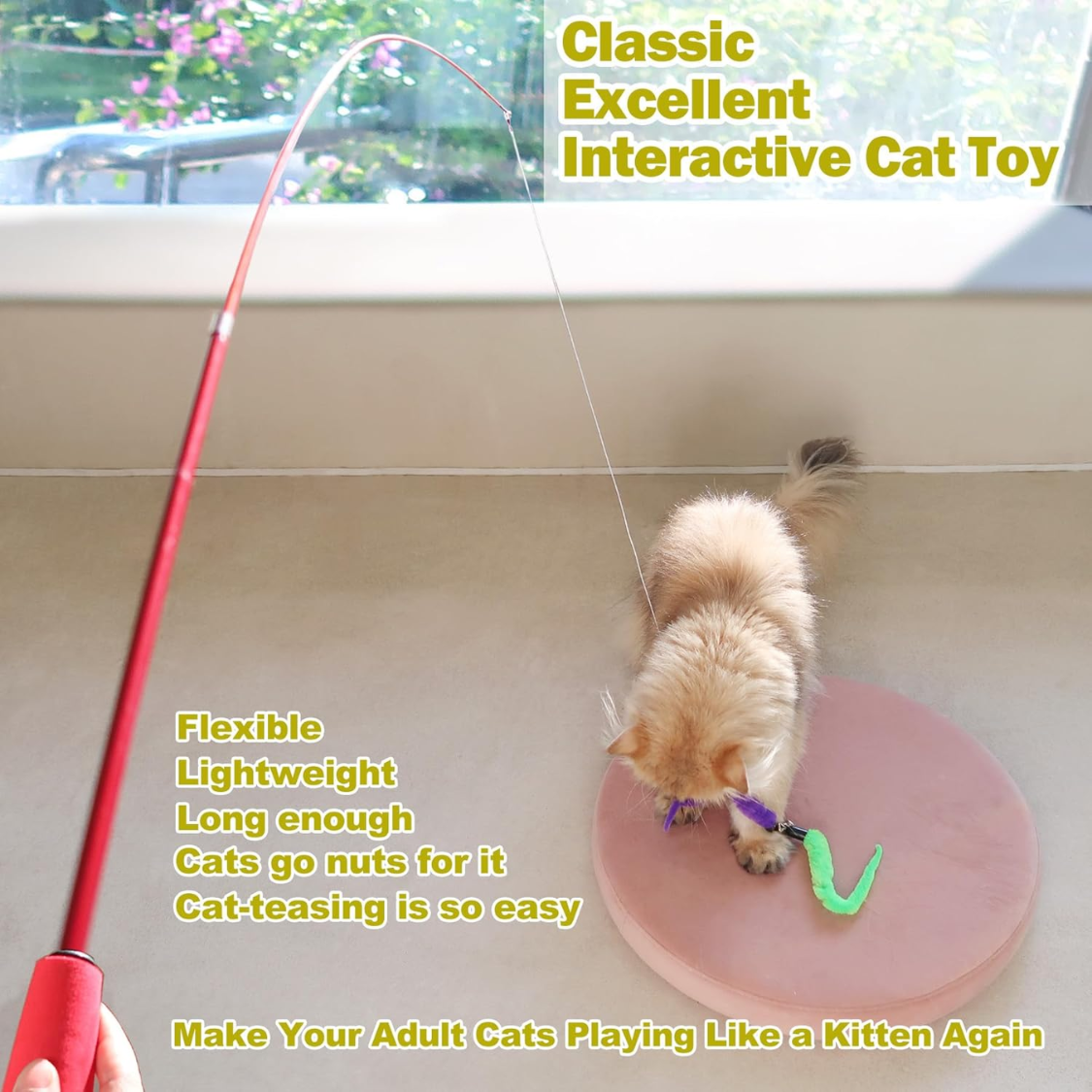 Jouets pour chats d'intérieur, jouet interactif pour chat – Image 7