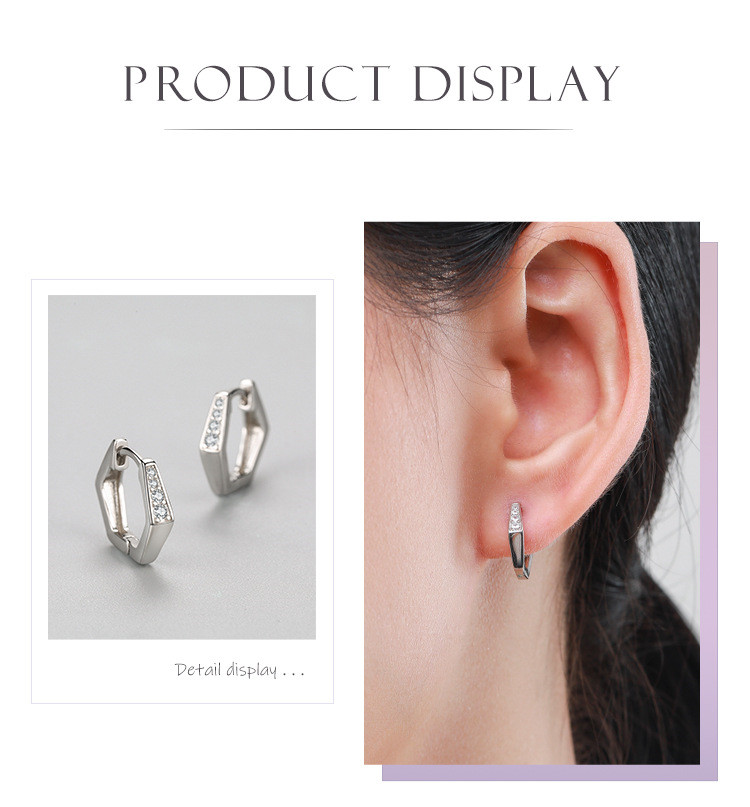 S925 Sterling Silver Micro Diamond Earrings