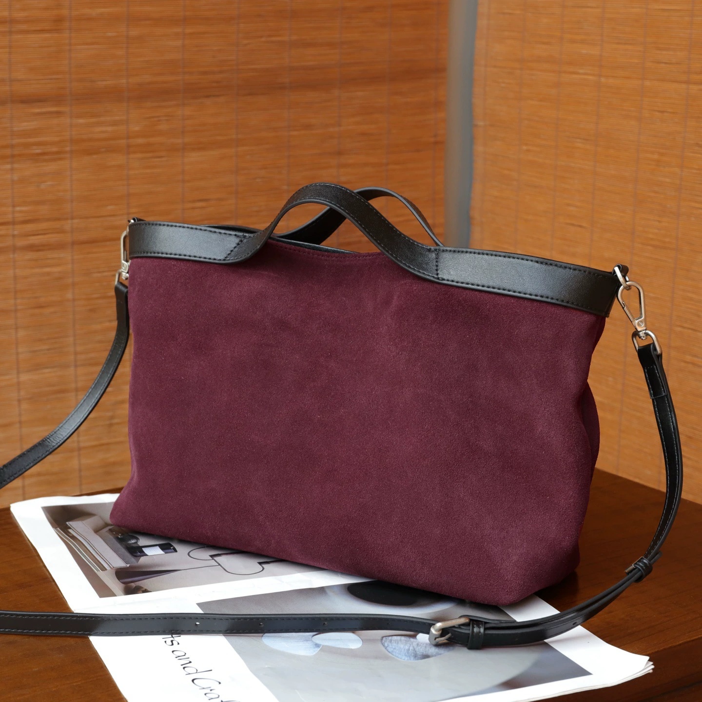 Autumn And Winter New Matte Cowhide Tote Bag, Simple And Versatile, Large Capacity Handbag, Commuting Crossbody Real Leather Women's Bag 3