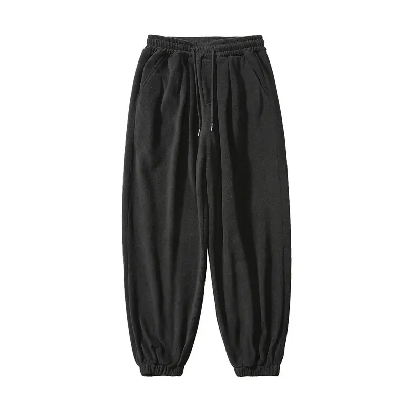 Men's Plus Velvet Thick Warm Casual Pants Loose Feet