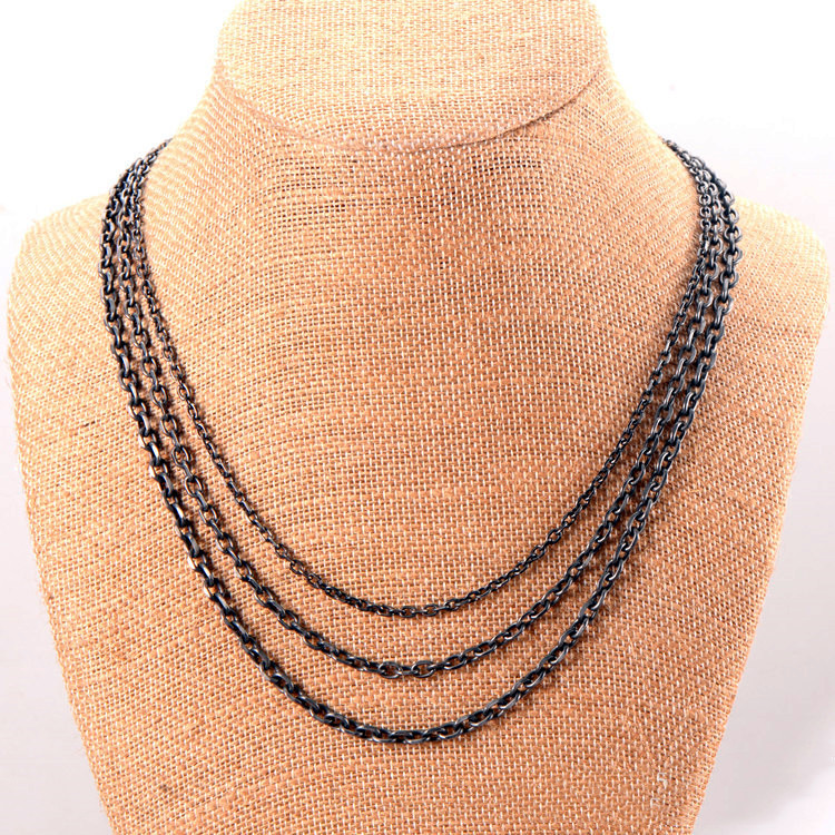 New Titanium Steel Vintage Sweater Chain