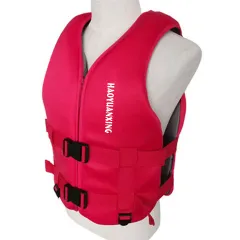 Vest Aid Swimsuit High Buoyancy Water Rescue Neoprene Life Jacket - Red - View 1