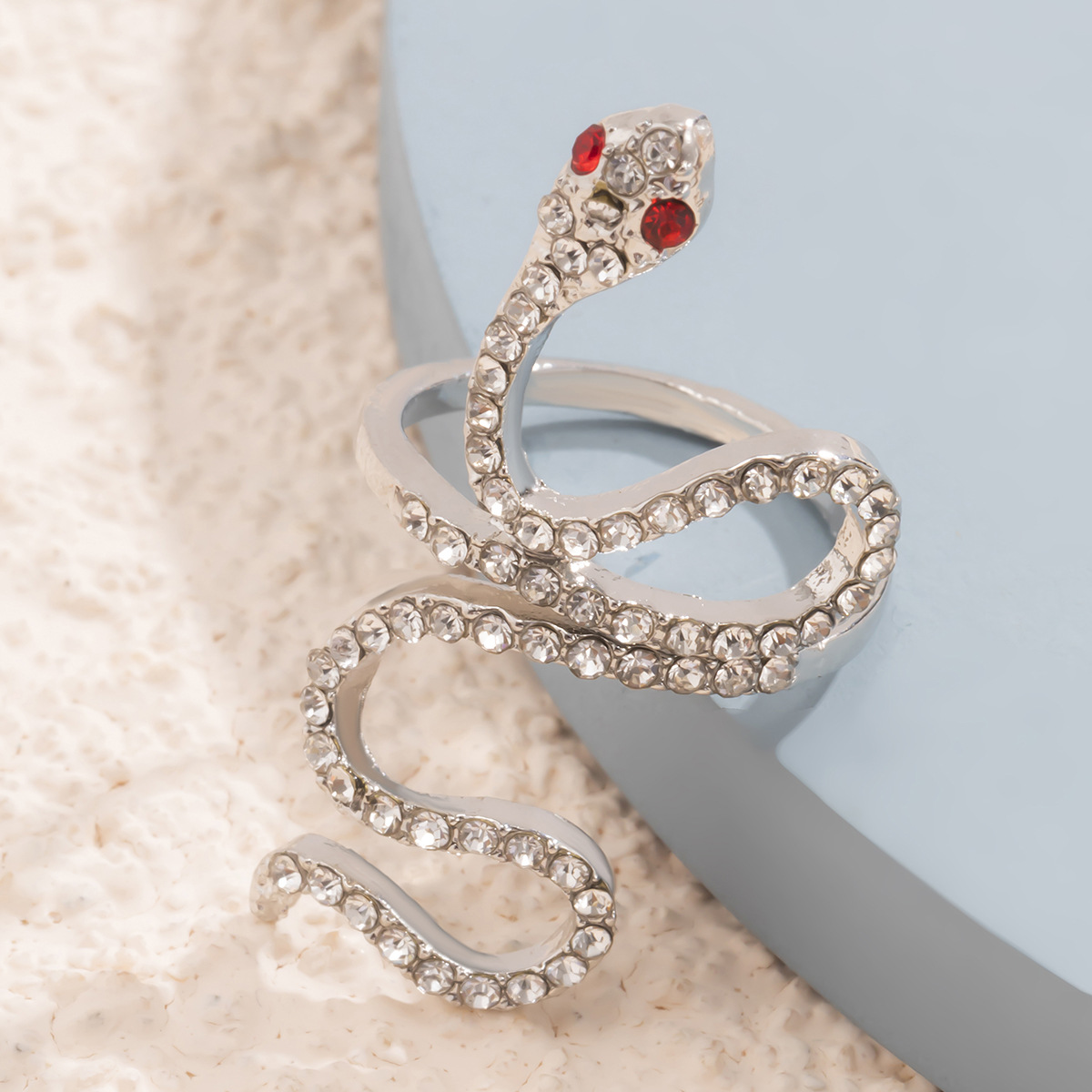 Women's Full Diamond Serpentine Ring