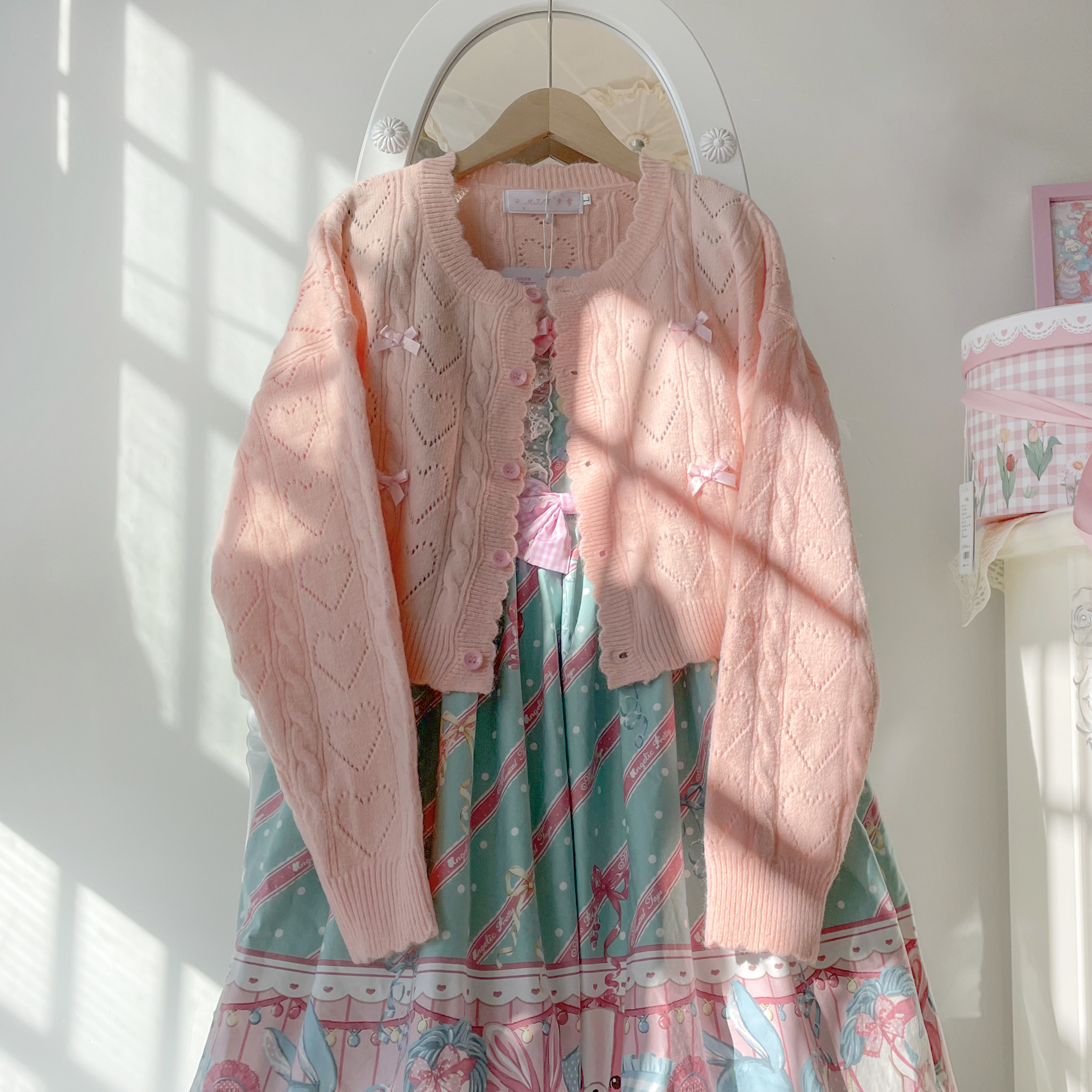 Heart Cutout Sweater Cardigan Knitted Jacket