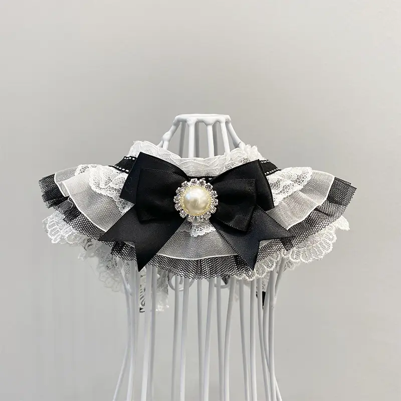 Cat Bib Collar Dog Drool Towel Pet Bow Tie