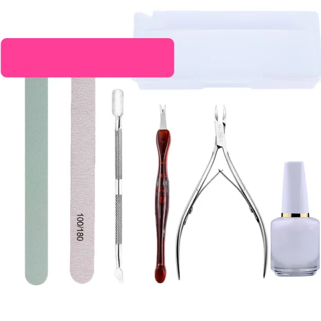 Nail Art Tool Set Decoration Nail File Polishing Strip Polishing Nail Sand Strip Exfoliating Scissors 7Style - Shop at LoveMi