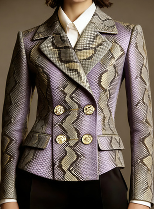 Women's Double-breasted Elegant Suit Jacket