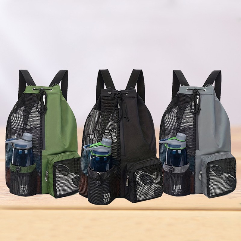 Swimming Bag Ventilated Mesh Backpack Tote WWet Dry Pockets