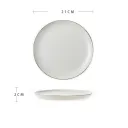 Grey White Stroke Platter