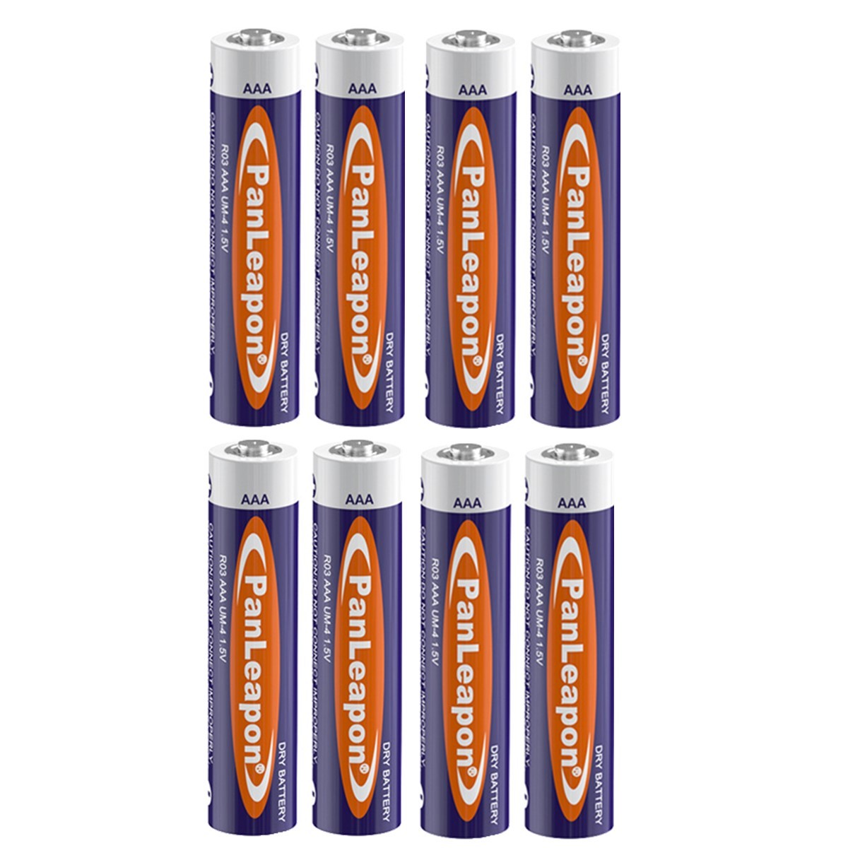 8Pcs 1.5V AAA Batteries R03p Cell Zinc-Carbon For TV Remote Household Batteries
