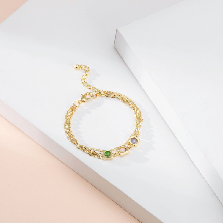 Ethnic Style Thin Chain Lobster Clasp Women's Exaggerated Bracelet