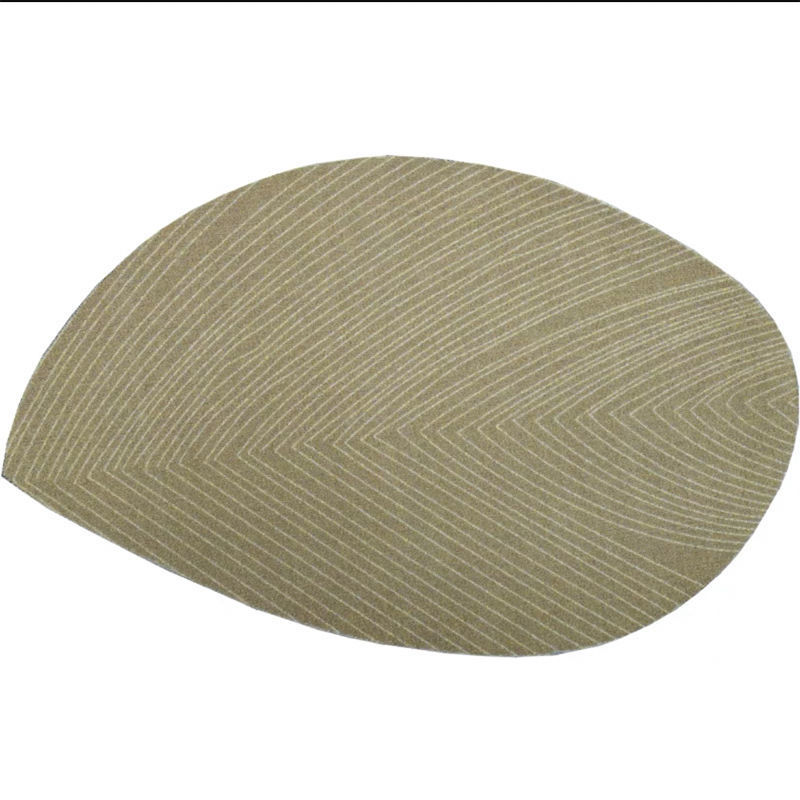 Leaf Shaped Bedside Carpet