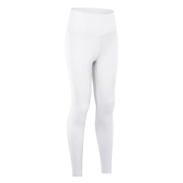 Nude Yoga Pants For Women In Autumn And Winter, High Waist, Hip Lifting, Running Tight White - Shop at LoveMi