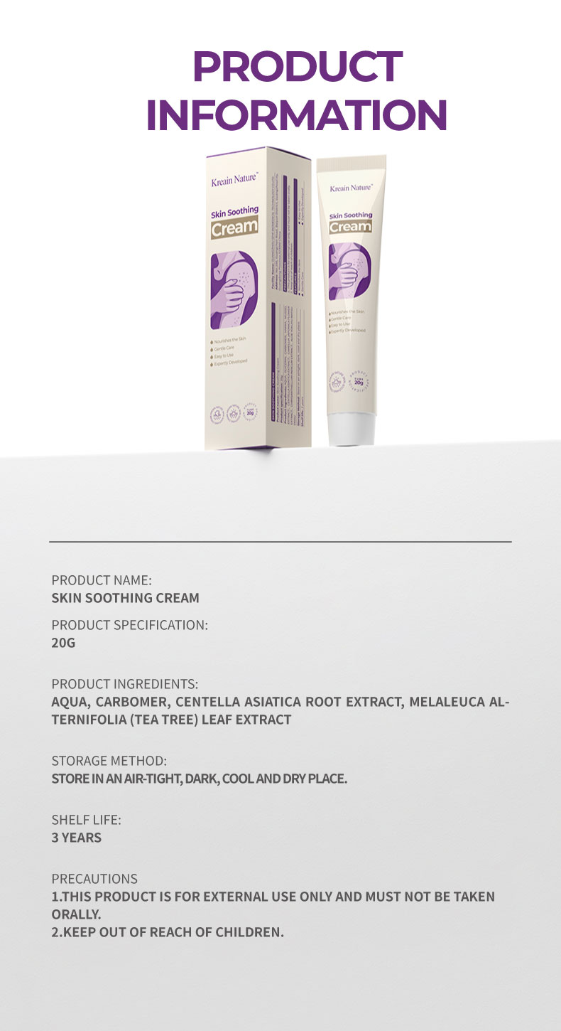 Kreain Nature  All-Over Soothing Gel - 20g Single Item Natural Extracts Moisturizer, Moisturizing Fast Hydrate Relief For Face & Body, Tea Tree & Cica For Irritation, Razor Bumps — foto 2