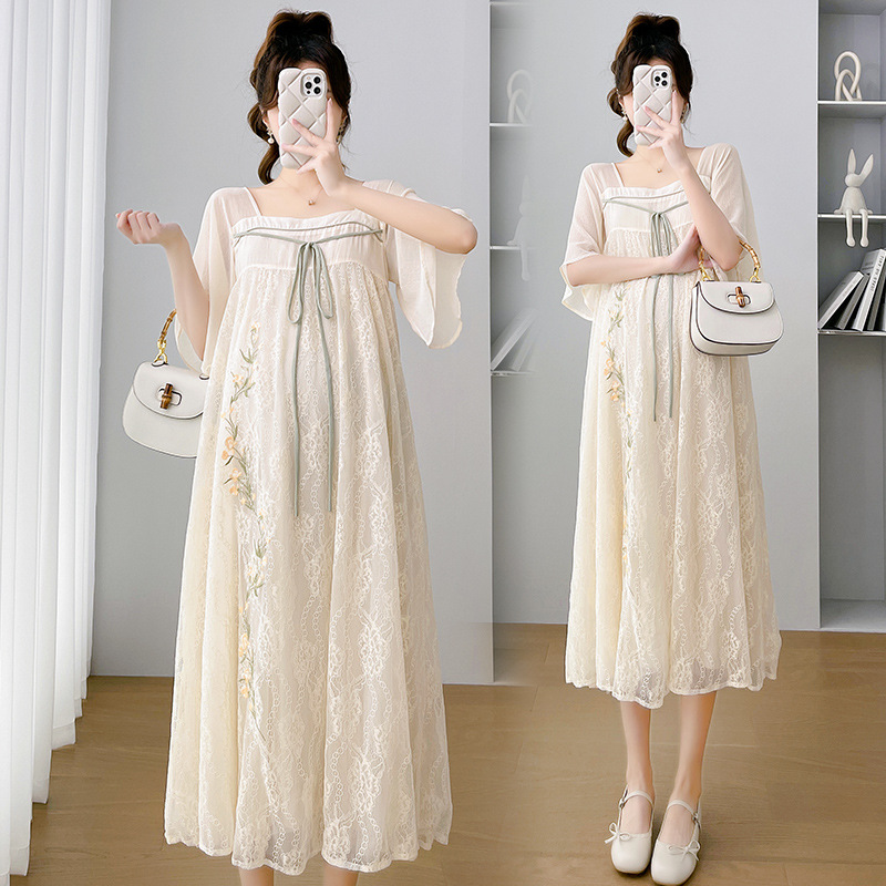 Embroidered Pregnant Women's Large Dress — image 1
