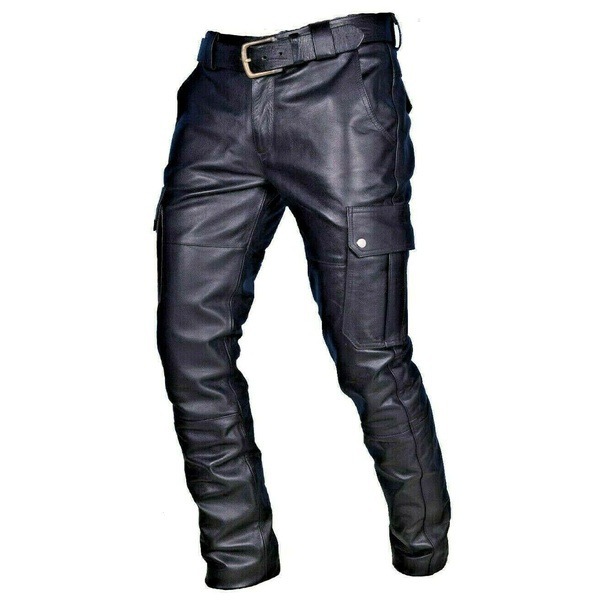 Title 4, Herren PU-Lederhose in Reinform mit Armband, lä...