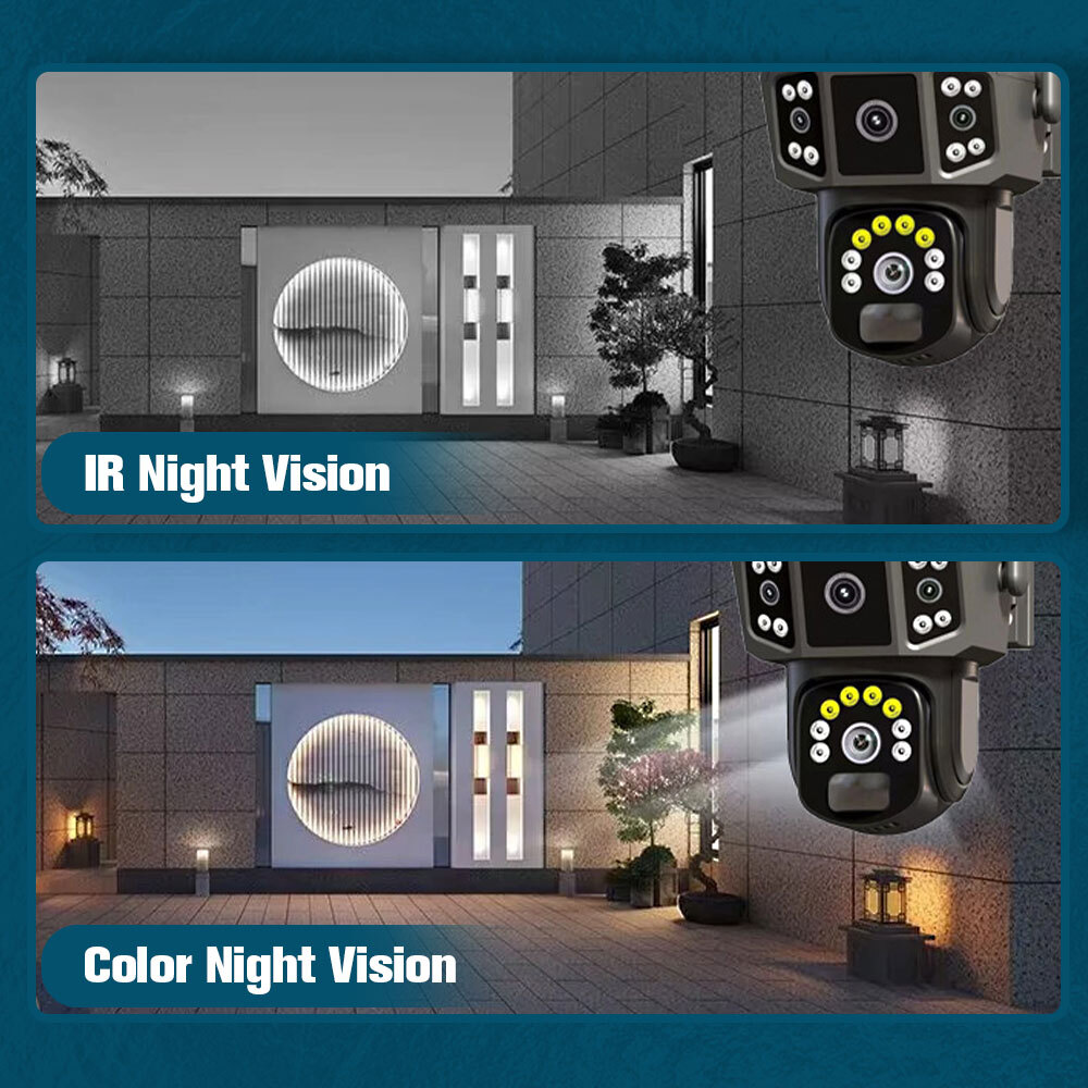 Outdoor Solar Security Camera Wifi Solar Battery CCTV Surveillance Wireless UK