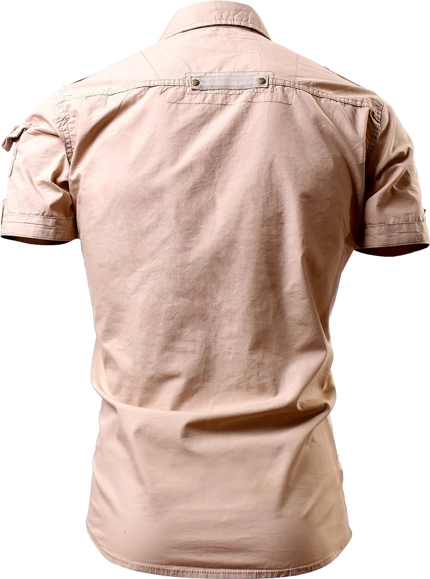 Men's Monochrome Casual Short Sleeve Shirt