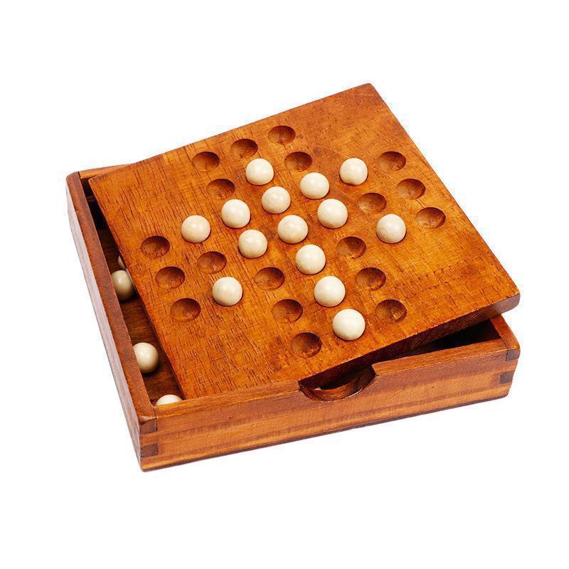 Yellow Wooden Kongming Chessboard Classic Strategy Game Board