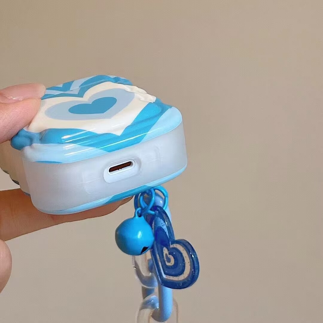 Blue Love Earphone Cover Pendants Soft Shell - Image 3