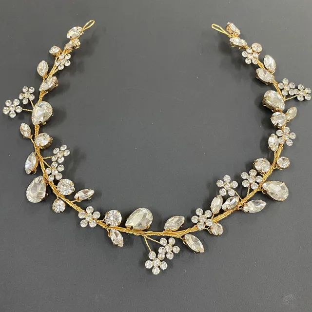 Fashion OL Rhinestone Headband Plum Blossom Bride Silver - Shop at LoveMi