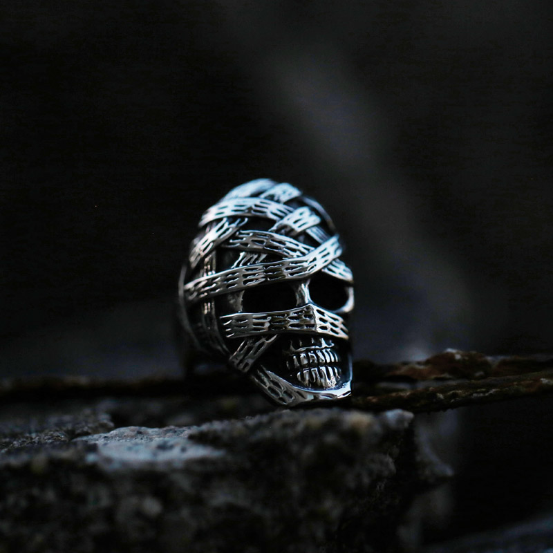 Men's Personality Mummy Stainless Steel Ring