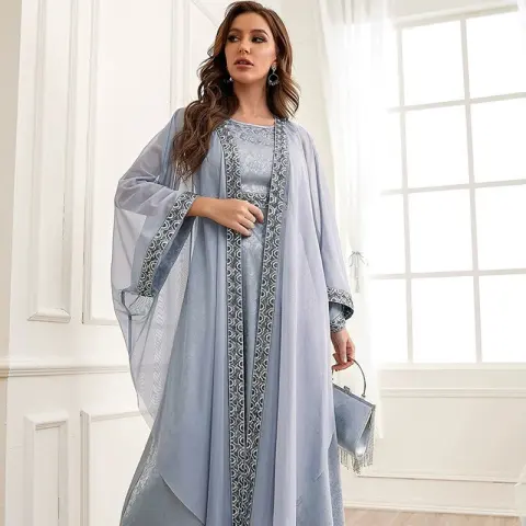 Autumn Muslim New Middle East Dubai Arab Abaya Embroidery