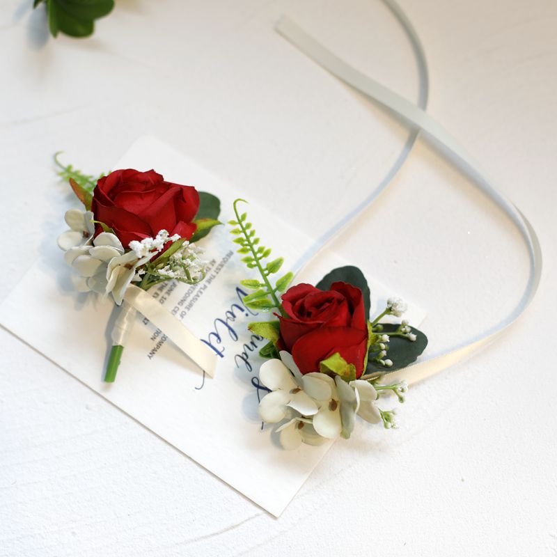 Title 15, Simulation Rose Bride Bridesmaid Corsage Wrist ...