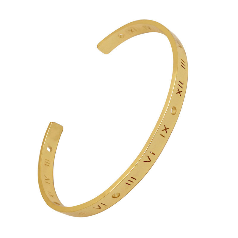 European And American Hollow Heavy Metal Bracelet