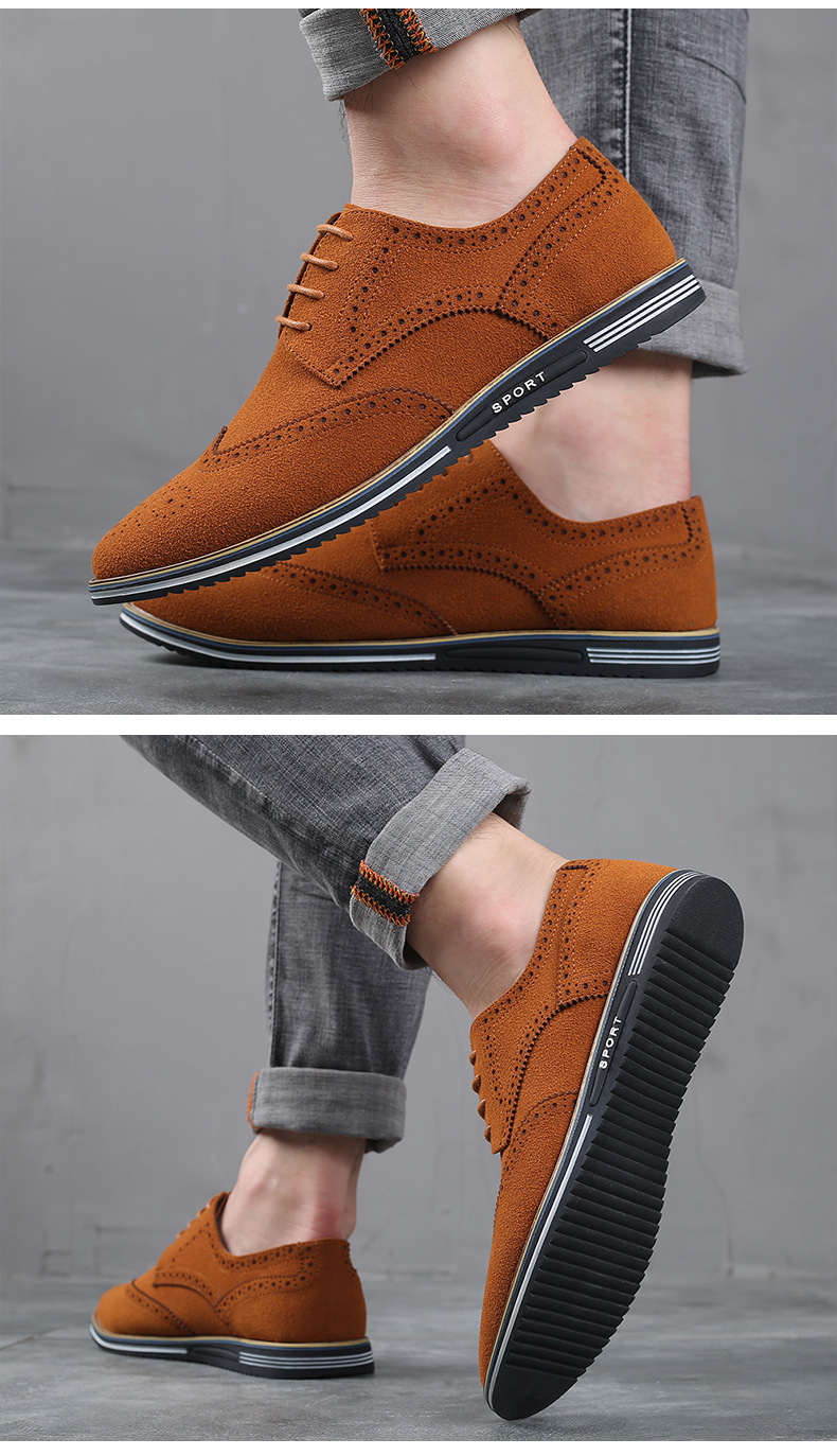 Title 10, Frosted Low-Top Suede Leather British Men