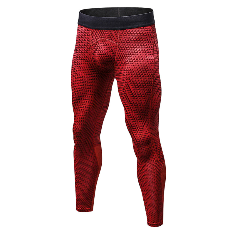 Fashionable Men's 3D Printed Tight Pants