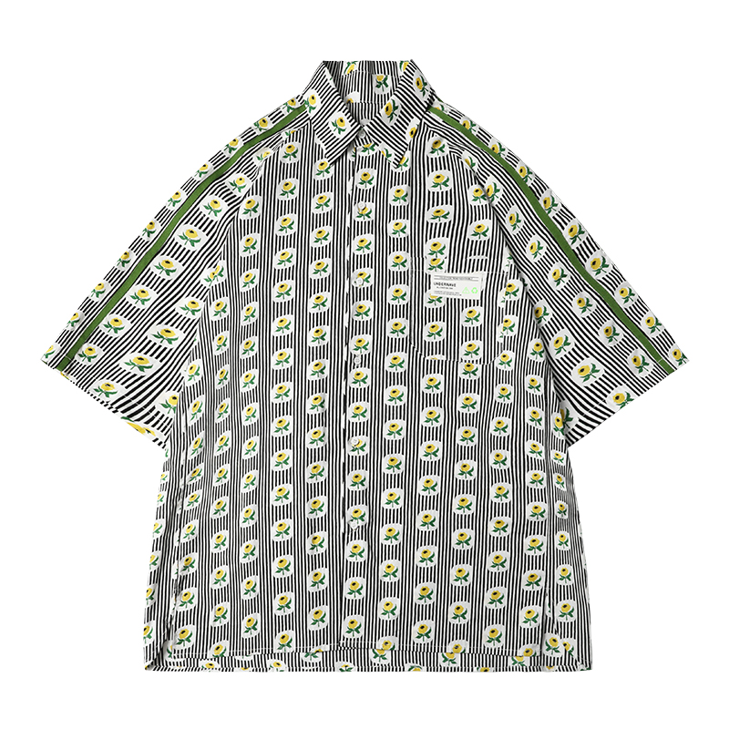 Title 6, Short sleeve shirt with flowers