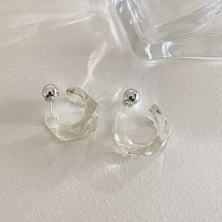 French Retro Geometric Rhombus Transparent Acrylic