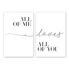 Black And White Inspirational Love Quotes Poster Living Room Decoration Painting - 3 Style - View 1